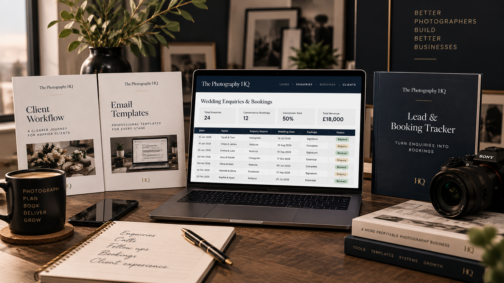 Wedding Photographer Lead & Booking Tracker